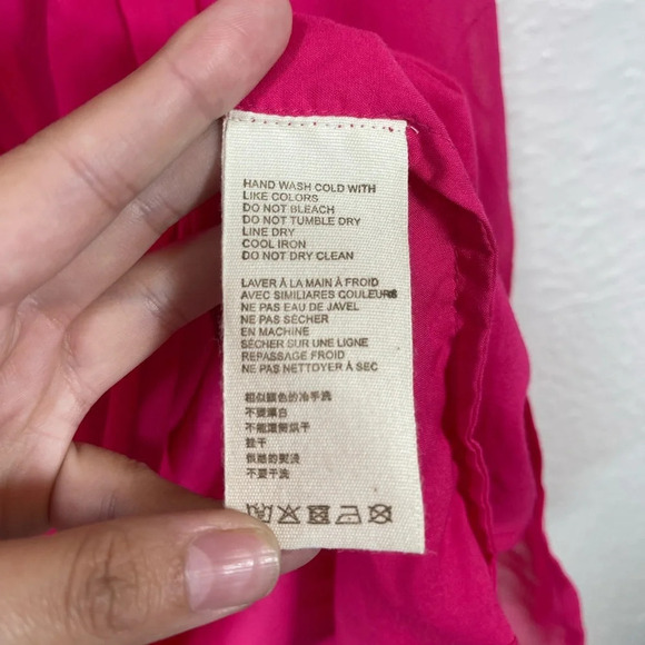 Anthropologie Let Me Be Forever That Girl Sheer Flowy Mini Pink Dress Women’s XS - Picture 12 of 16